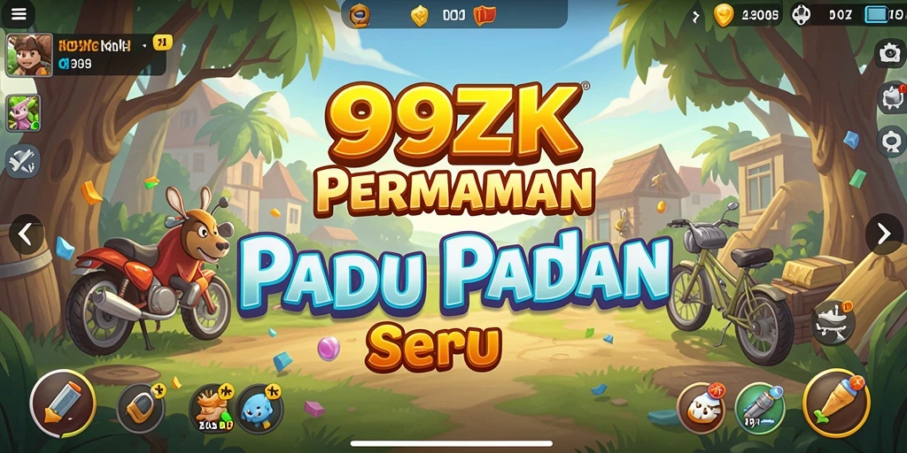 Gameplay menarik dari 999ZK dengan warna-warna cerah.
