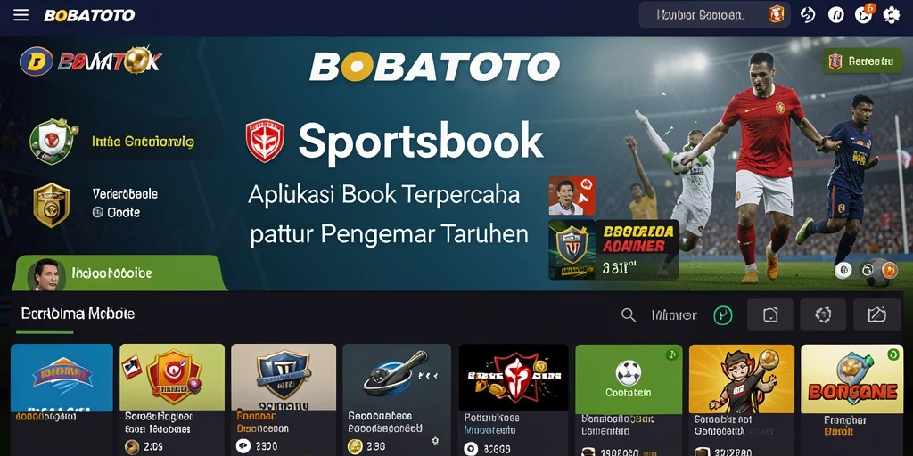 Tampilan menarik dari gameplay BOBATOTO dalam aplikasi Sportsbook.
