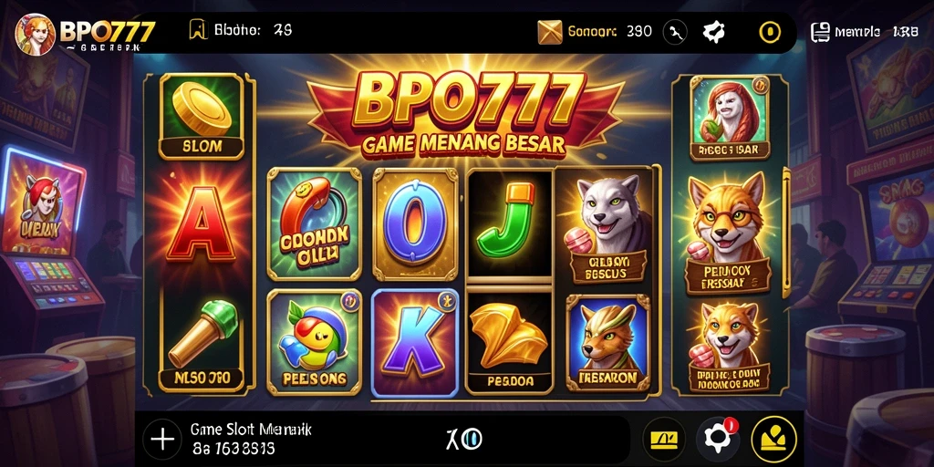 Tampilan menarik gameplay BPO777 dengan efek visual yang memukau.