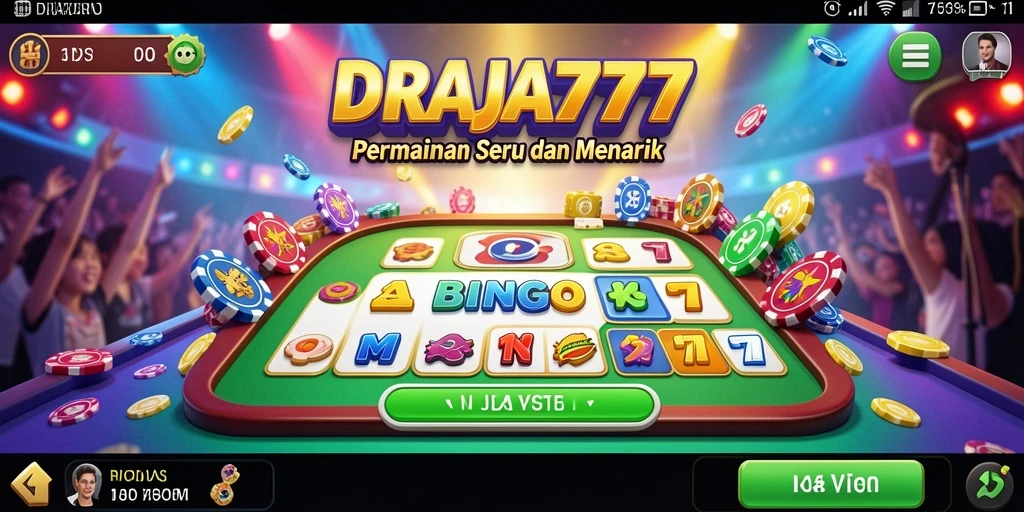 Tangkapan layar gameplay seru di DRAJA777 menunjukkan suasana Bingo yang interaktif.