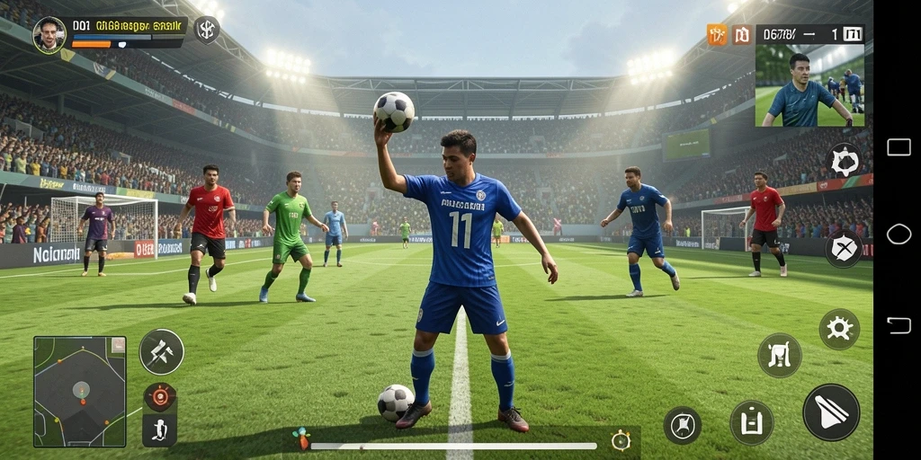 Tangkapan layar menunjukkan aksi seru gameplay olahraga ID6788.
