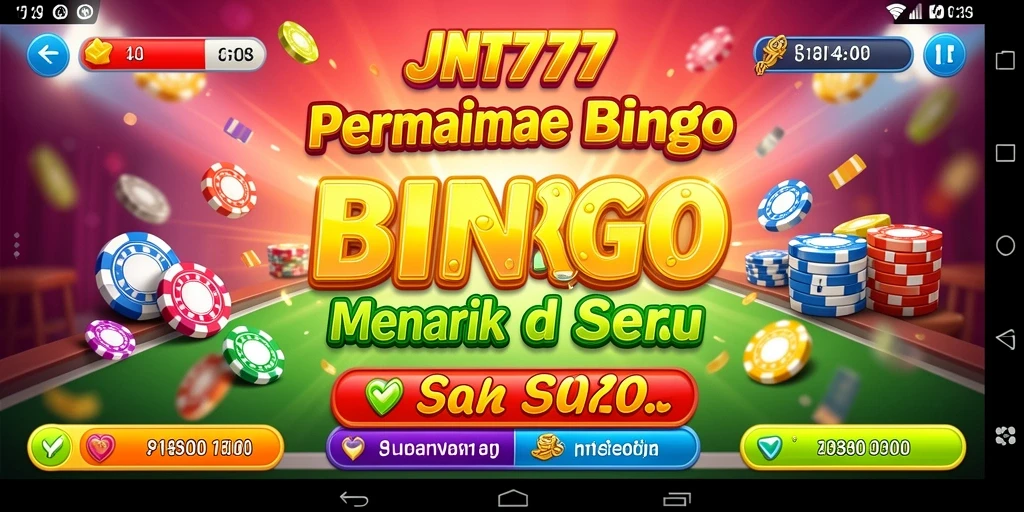 Tampilan menarik dari gameplay Bingo di JNT777.