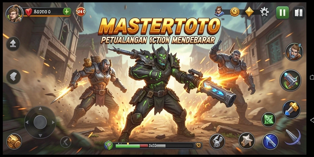 Screenshot MASTERTOTO menampilkan aksi mendebarkan dalam gameplay.