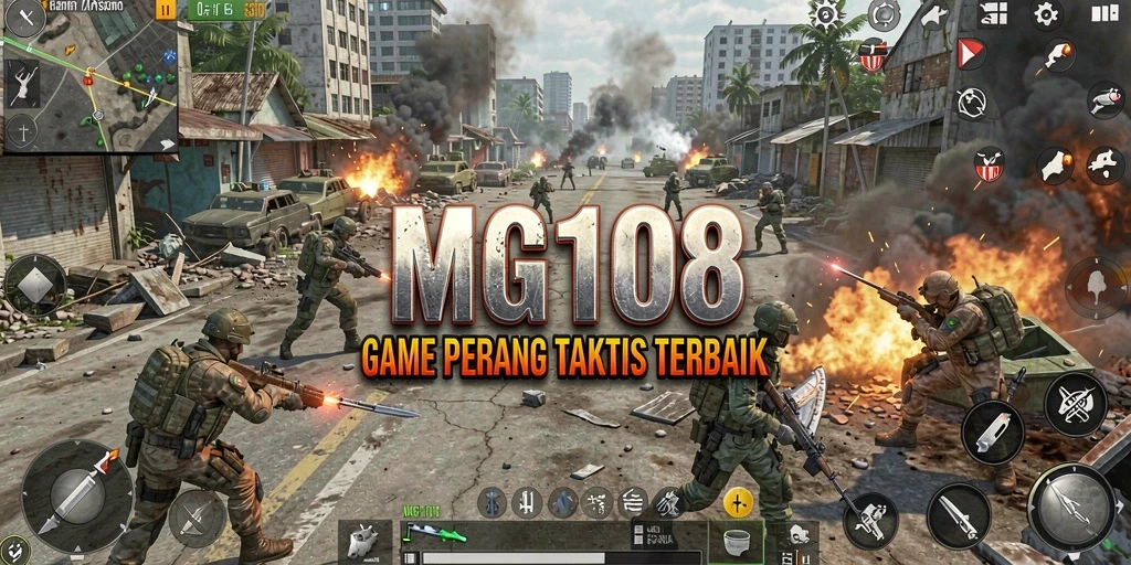Screenshot MG108 menampilkan aksi perang yang mendebarkan.