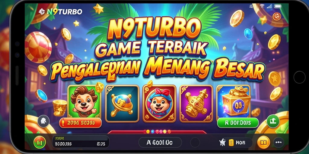 Tampilan gameplay N9TURBO yang menarik dan menghibur.