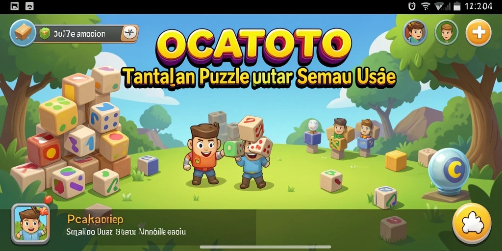 Gameplay OCATOTO menampilkan tantangan puzzle yang seru dan menarik.