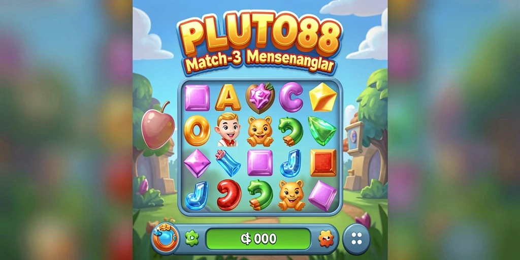 Tampilan gameplay menarik dalam permainan Match-3.