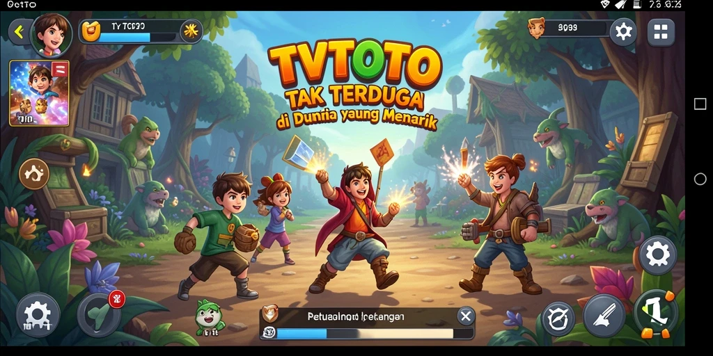 Tampilan screenshot TVTOTO menampilkan momen seru dalam petualangan.